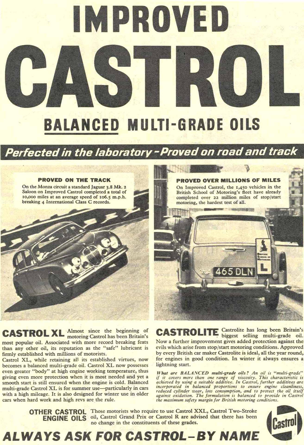 Old Castrol Advert