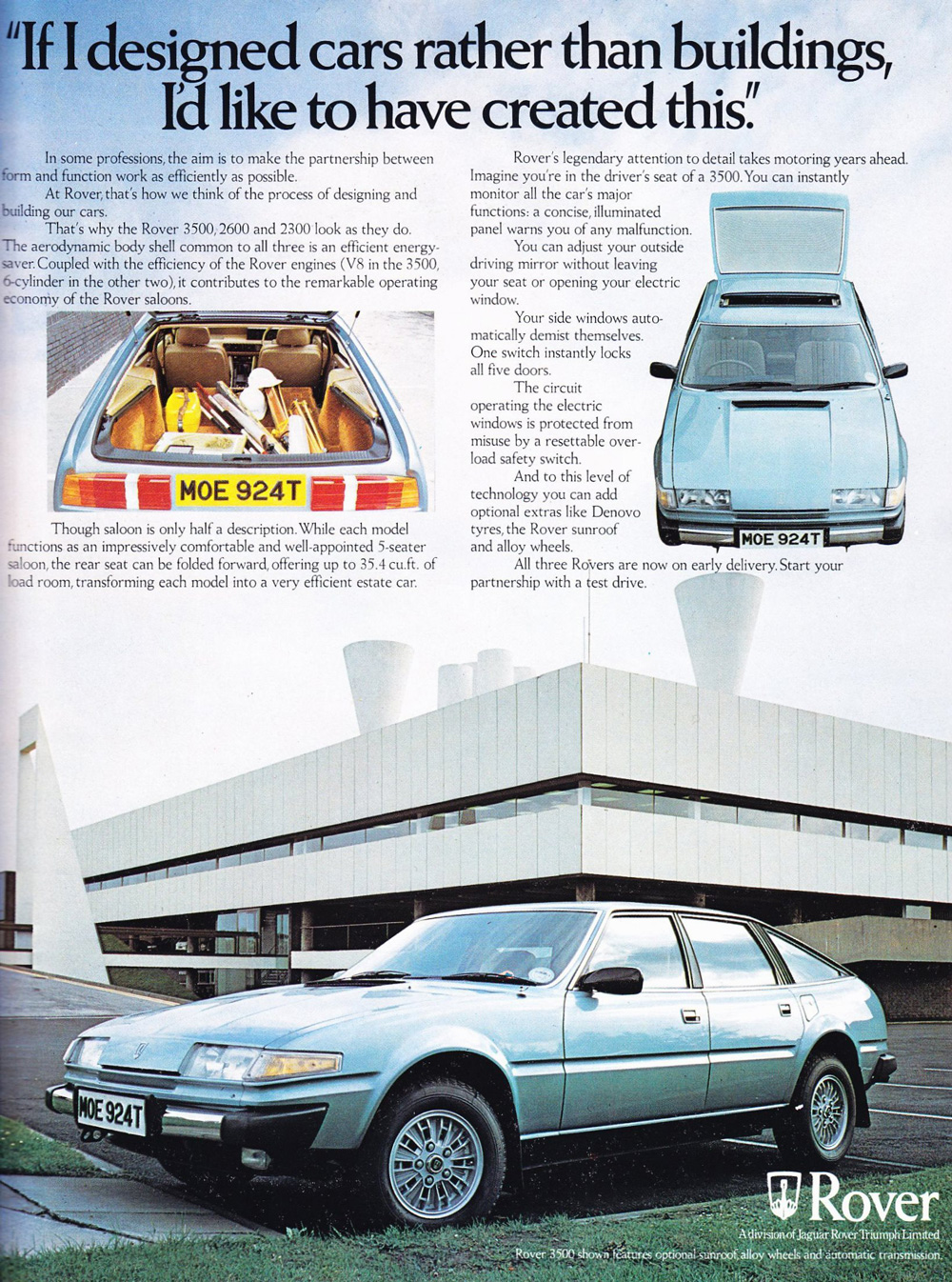 Rover SD1 Advert