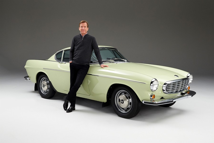 Roger Moore and his Volvo P1800S from The Saint