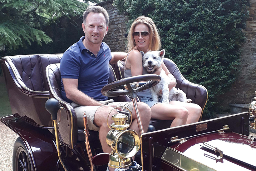 A celebrity team consisting of Christian and Geri Horner is to participate in the Bonhams London to Brighton Veteran Car Run on November 4.