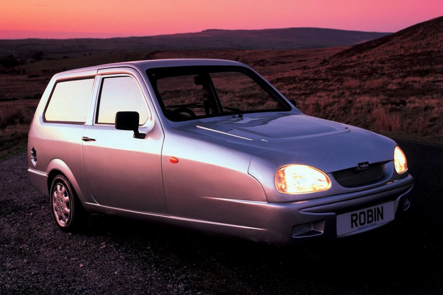 The Mk3 Reliant Robin added a modern front end (and Vauxhall Corsa headlights) to an aging design in 1999. Production finally ended in 2002.