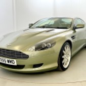 Another entry to potentially offer a lot of car for the money is this 2005 Aston Martin DB9. Resplendent in rare California Sage, it shows 74,000 miles and is estimated to change hands for £20,000-£25,000.