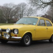 One of several Fords in the sale is this highly desirable 1972 Mk1 Escort RS1600 in Daytona Yellow. Restored by its previous owner, the car had been treated to upgrades including a rebore to 1.7 litres, high-lift cams and Bilstein suspension. It’s expected to command £50,000-£55,000.