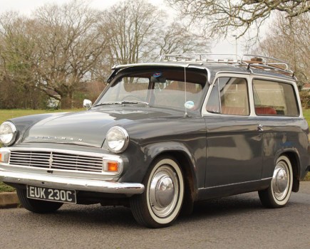 Both practical and rare, this ‘Audax’ Hillman Husky shows 63,827 miles and is described as being in outstanding condition. This 1965 Series 3 car was built during the model’s final year, and is estimated at £3500-£4500.