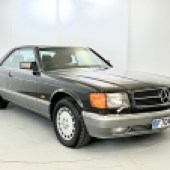 This 1988 Mercedes-Benz 560 SEC is a tidy example of the eminently capable W126-generation coupe. It shows 147,000 miles and carries a very sensible estimate of £4000-£5000, which is a whole lot of car for the money.