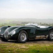 Hand-crafted in New Zealand with painstaking accuracy some 30 years ago and imported to the UK in 2020, this superb all-aluminium ‘toolroom copy’ of a 1953 Jaguar C-Type is powered by a tuned 3.4-litre XK motor with triple Webers. It’s expected to sell for £150,000-£180,000.