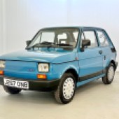 Reckoned to be one of the best remaining examples around, this 1991 Fiat 126 Bis has covered just 23,000 miles and is very original throughout. It carries a guide price of £2000-£4000.
