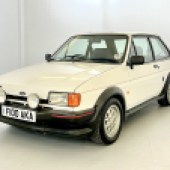 Showing 61,000 miles, this smart 1988 Fiesta XR2 in white was in remarkably tidy condition and very original. It was estimated at £6000-£8000 but proved to be one of the sale's best performers, selling for £11,000.