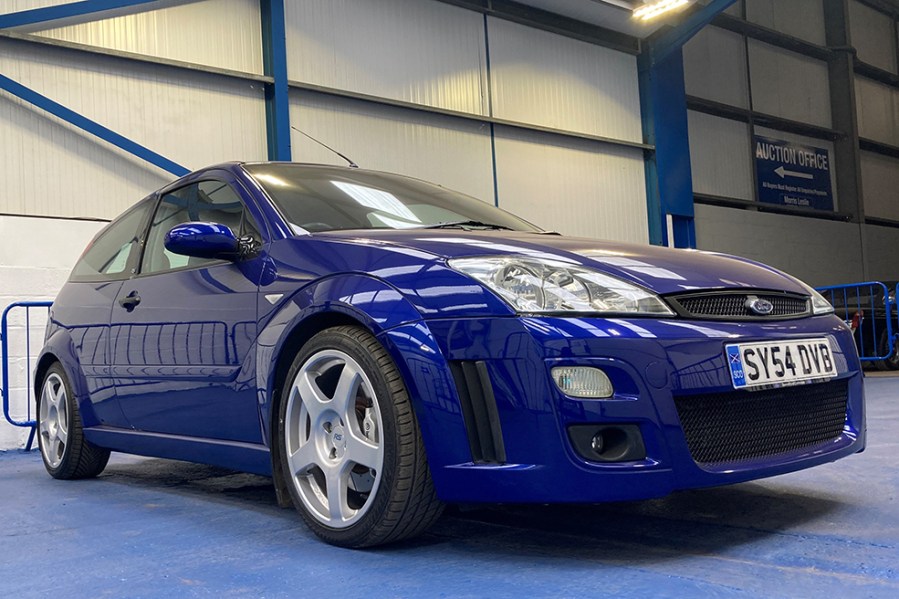 One of the hotter Fords in the sale is this Mk1 Ford Focus RS. Remarkably, this 2004 example has covered just 13,332 miles but has remained continually serviced. It’s expected to sell for £28,000-£32,000.