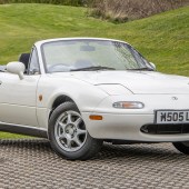 This Mk1 Mazda MX-5 is surely something of a unicorn – not only is it a UK-supplied car with the 1.8-litre engine, but it’s covered just 6000 miles from new. Described as surely the best available worldwide, it’s estimated at £12,000-£14,000.