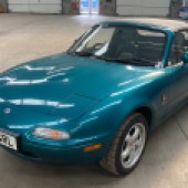 An estimate of £10,000-£12,000 may seem steep for a Mk1 Mazda MX-5, but this 1997 Berkeley edition has covered a mere 13,720 miles and has been with its current keeper for 15 years. It’s number 355 out of 400 produced and has a blemish-free MoT history.
