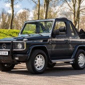 Among the wide selection of Mercedes-Benz entries is this 1998 G320 in rare and desirable two-door Cabriolet guise. Well-maintained and featuring Brabus upgrades, the left-hand drive example is expected to command £80,000-£95,000.