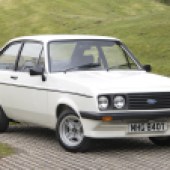 One of several hot Fords in the sale is this Mk2 Escort RS2000. The 1978 example presents very well in Diamond White with the correct black Beta cloth interior and features many new parts. It’s estimated at £35,000-£40,000.