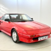 A UK-supplied car with its original bill of sale, this restored 1989 Toyota MR2 had covered just 37,000 miles. It looked superb in red with a black leather interior and sold well above its £8000 lower estimate to make £10,450.