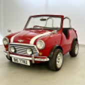 For those who like their Minis even smaller than usual, the auction included this custom ‘Shorty’ creation, which started life as a 1986 Mini City E. Finished to a high standard and sold with a cheeky ‘BIG’ registration, it changed hands for £7525.