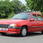 A two-owner car, this 1988 Vauxhall Astra SRi was recently restored with a host of new panels, having been put in long-term storage back in 1993. Remarkably, it’s estimated at just £1000-£2000.