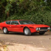 An original right-hand drive example with a manual gearbox, this 1974 Lamborghini Espada Series 3 was imported from South Africa in 2014 and had been subject to much recent expenditure. It sold just above its lower estimate for £77,500.