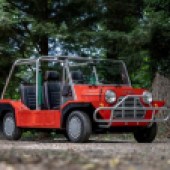 A late Portuguese-built example in right-hand drive, this 1989 Mini Moke has covered just 14,000 miles and is described as rust-free. It looks ideal for the summer and is expected to sell for £13,000-£21,000.