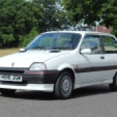 Now very rare, the 16-valve Metro GTi is great fun to drive and surprisingly rapid. This restored 1991 example shows 50,000 miles and is estimated at £3000-£4000.