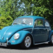De-bumpered and fitted with EMPI wheels, this 1964 Volkswagen Beetle has been treated to a full nut-and-bolt restoration and painted in its original Sea Blue. It’s expected to sell for £10,000-£12,000.