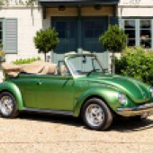 Owned from new for almost 30 years by Roger Daltrey of The Who, this 1977 Volkswagen Beetle 1303 LS Cabriolet is perhaps not the most obvious choice for a legendary rocker. However, its condition and provenance mean it’s expected to command £28,000-£34,000.
