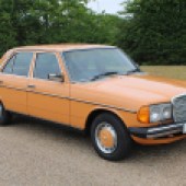 The numberplate says WOW, and with its Cayenne Orange exterior and Tobacco interior, this 1978 Mercedes 230E certainly lives up to it. Showing a mere 49,760 miles, this eye-catching W123 is estimated at £4000-£6000.