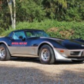 This 1978 Chevrolet Corvette is an official limited edition built to replicate the car that paced the Indy 500 race that year (marking the Corvette’s 25th anniversary). Chevrolet built one for each dealer and they were instantly collectable. This one was imported last year and is estimated at £20,000-£26,000.