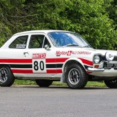 A bumper selection of Fords includes this 1973 Mk1 Escort Mexico with period rally history. Originally prepared for a ladies’ team, it was entered on the 1977 RAC Rally before being stored in the early ’80s and not emerging again until 2015. Now restored, it’s estimated at £49,000-£58,000.