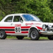 A bumper selection of Fords includes this 1973 Mk1 Escort Mexico with period rally history. Originally prepared for a ladies’ team, it was entered on the 1977 RAC Rally before being stored in the early ’80s and not emerging again until 2015. Now restored, it’s estimated at £49,000-£58,000.