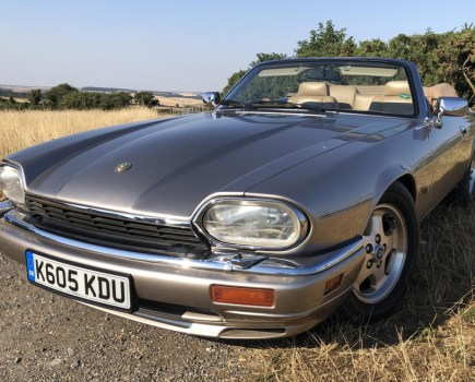 This 1993 Jaguar XJS V12 Convertible was only the second 6-litre example produced and was first registered to Jaguar Cars. Looking smart in Topaz with a Barley leather interior, it’s covered 81,000 miles and is estimated at £26,000-£28,000.