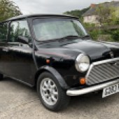 A Thirty LE in rare black, this 1989 Mini shows a genuine 68,000 miles and has been with its current owner for 20 years. It’s in need of some TLC, but still looks attractive at an estimated £3500-£4500.