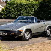 One of two factory demonstrators and just four automatic examples in right-hand drive, this 1980 Triumph TR8 Convertible was originally built to US specification and is fitted with a low compression engine for unleaded petrol, plus Lucas fuel-injection. It was previously owned by TR8 Archivist Rex Holford and is estimated at £17,000-£24,000.