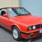 A late E30 from 1992, this BMW 318i Convertible has been with its current owner for eight years and comes with a comprehensive history, including MoTs back to 1996. It’s estimated at £6000-£7000.