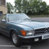 Joining a later 300SL-24 is this R107-generation Mercedes 500SL. The 1981 example has covered a mere 40,160 miles and has been in the same family since the mid-1980s. It’s estimated at £15,000-£20,000.