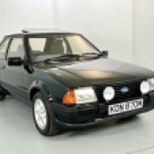 This Ford Escort XR3 is an early W-reg car, which came through Ford’s Special Vehicle Orders department in black – a shade initially not available as a standard choice. Beautifully prepared to show condition, it’s guided at £15,000-£20,000.