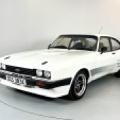 Fitted from new with a genuine X-Pack kit, this 1981 Ford Capri 3.0 S also features a bored-out 3.1-litre Essex V6 producing 240bhp, plus a host of further upgrades including larger brakes and Bilstein suspension all round. It could sell for as much as £25,000.