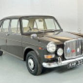 Being sold due to loss of storage, this 1970 Vanden Plas Princess 1300 automatic looks very smart in dark brown with immaculate brightwork and a cream leather interior. It shows 48,000 miles and is bound to be popular thanks to a modest £5000-£7000 estimate.