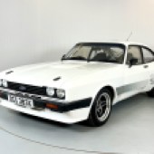 Fitted from new with a genuine X-Pack kit, this 1981 Ford Capri 3.0 S also featured a bored-out 3.1-litre Essex V6 producing 240bhp, plus a host of further upgrades including larger brakes and Bilstein suspension all round. It changed hands for an impressive £22,980.