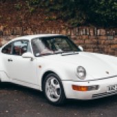 Among a wide selection of Porsches was this 1992 964 Turbo. An original right-hand drive example in stunning condition throughout and with a great history file to back up its 49,000 miles, it beat its lower estimate to sell for £132,000.