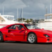 Another star lot in Arizona will be this 1992 Ferrari F40, which is a two-owner example showing just 12,239 miles. It’s recently been subject to a no-expense-spared service and is estimated at $2,200,000-$2,800,000 (£1,800,000-£2,300,000).