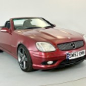 This 2002 Mercedes SLK32 AMG is believed to be one of 263 supplied to the UK and features a 3.2-litre supercharged V6 producing 350bhp. Showing 87,000 miles, it’s fitted with all the usual AMG upgrades and could be a performance bargain at an estimated £9000-£12,000.