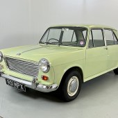 First registered in 1963, this Morris 1100 came supplied with a large history file, suggesting its mileage of just 21,000 was correct, and looked very smart in rare Fiesta Yellow with a Powder Blue interior. It was estimated at £4000-£6000 but went on to sell for £9675.