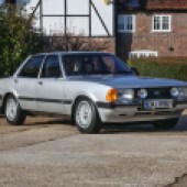 It may look like a standard ‘Mk5’ Ford Cortina Ghia from the exterior, but this very smart 1982 example conceals a modified 2.0-litre Zetec engine producing 151bhp and a five-speed gearbox, plus uprated brakes and even ABS. It’s estimated at £15,000-£19,000.