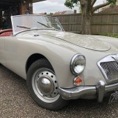 This striking Dove Grey 1960 MGA has been in the care of the same owner since 1970. Restored 20 years ago, today it presents very well. It is offered for sale due to its owner giving up driving, with bids between £15,000-£18,000 expected.