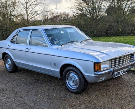 A wide selection of Fords included this 3.0-litre Mk1 Granada GXL. Owned by impressionist Jon Culshaw, the 1975 example boasted a very cool blue interior and comfortably beat its £9000-£11,000 guide to sell for an impressive £17,280.