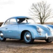 Approaching 70 years old, this 1954 Porsche 356 Pre-A Coupe is believed to be the earliest right-hand drive production 356 and thus possibly is the first RHD car sold with Porsche branding. It’s been fully restored and is expected to sell for £340,000-£370,000.
