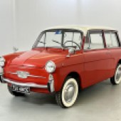 A three-door estate based on a Fiat 500, this left-hand drive Autobianchi Panaramica dated from 1967 and was in very good condition throughout. At £5722, it looked a great way to procure a rare Italian curiosity.