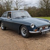 One of six MGBs forming part of this sale, including three GTs, this 1973 example has spent its life in the care of just one owner. It is anticipated to generate bids of between £7000-£9000.