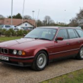 This 1993 E34 5 Series Touring could prove a bargain at its estimate of £3000-£4000. Used daily for the last six months, the Calypso Red example is described as “very original and in good condition for age”.