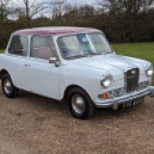 Restored 25 years ago at a cost of £10,000, this 1967 Wolseley Hornet is said to still present well. The car has had three owners from new and looks a tempting proposition at its guide price of £6000-£8000.